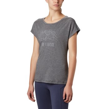 Columbia High Dune Short Sleeve, Camiseta Negros Para Mujer | 823754-YVM